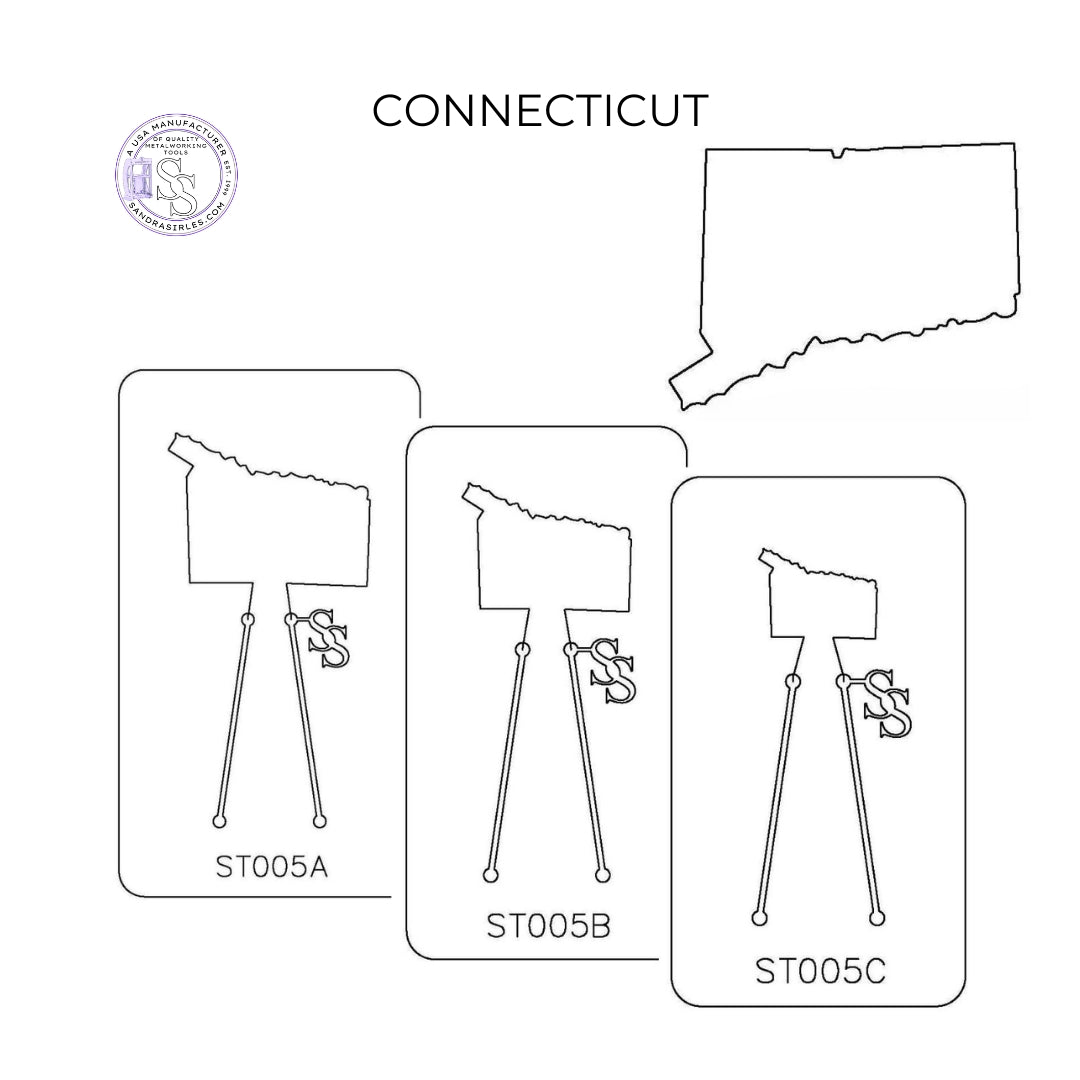 PANCAKE DIE ST005 STATE CONNECTICUT